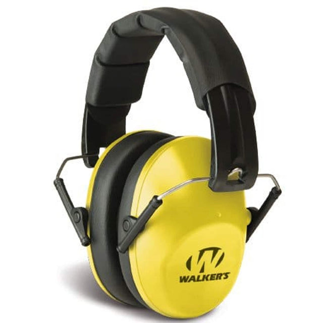 Front. Walker’s - Walker's Pro/Low Profile Folding Muff - Yellow - Yellow.