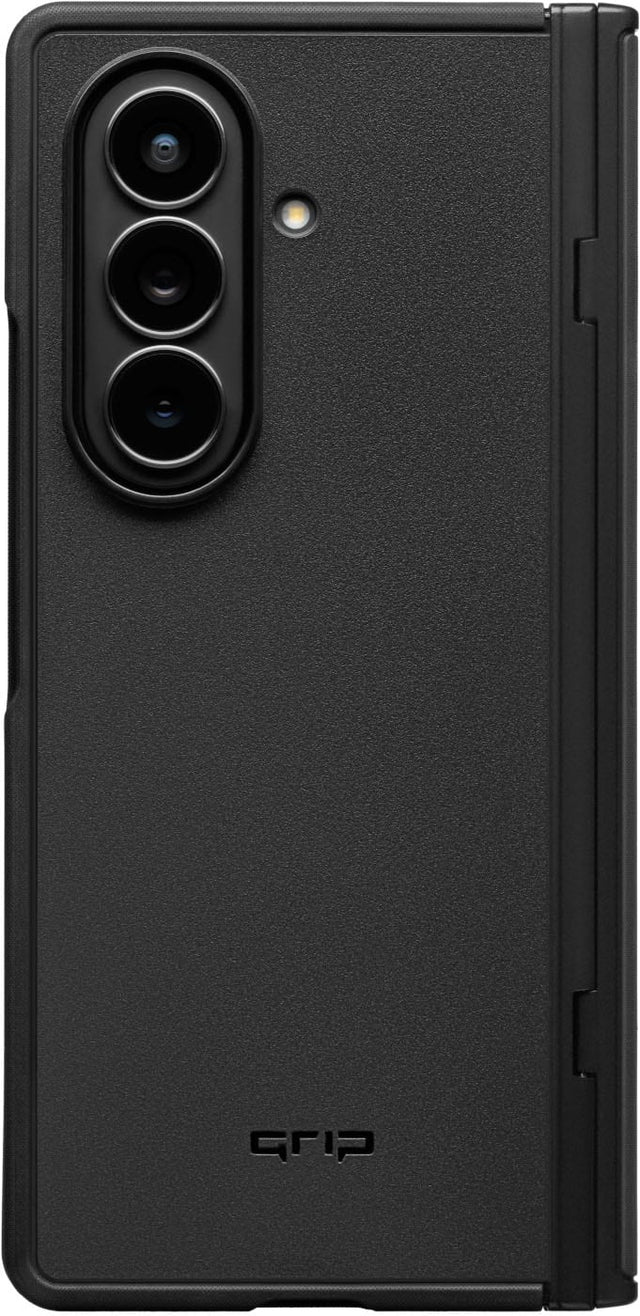Front. dbrand - Grip Case with Magnets for Galaxy Z Fold8 Ultra - Black.