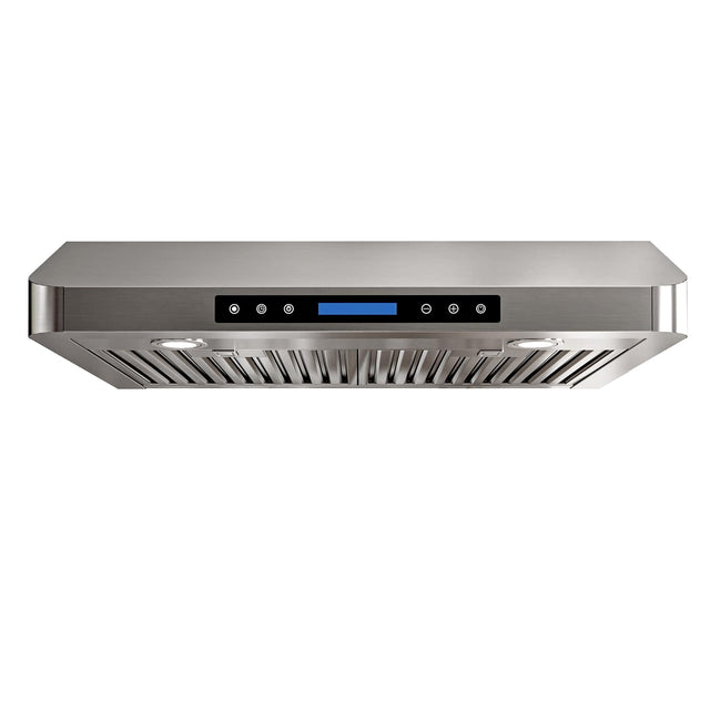 Front. Onefly - 30 inches - Externally Vented - Under Cabinet Range Hood - Stainless steel.