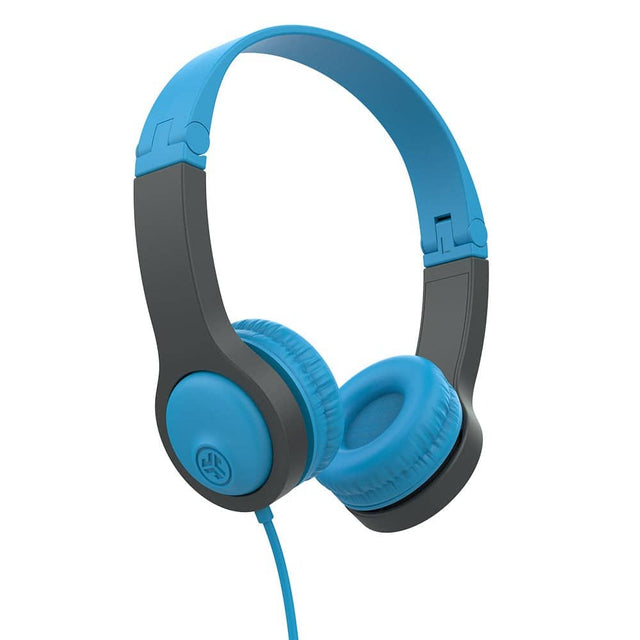 Front. JLab - JBuddies Folding Gen 2 Kids Headphones - Blue/Gray.