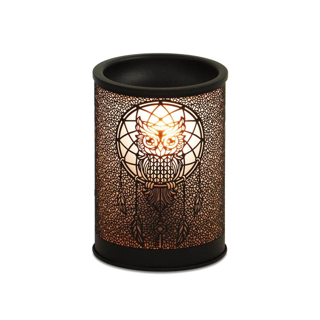 Front. G128 - Owl Wax Melt Warmer Electric Wax Heater with LED Night Light.