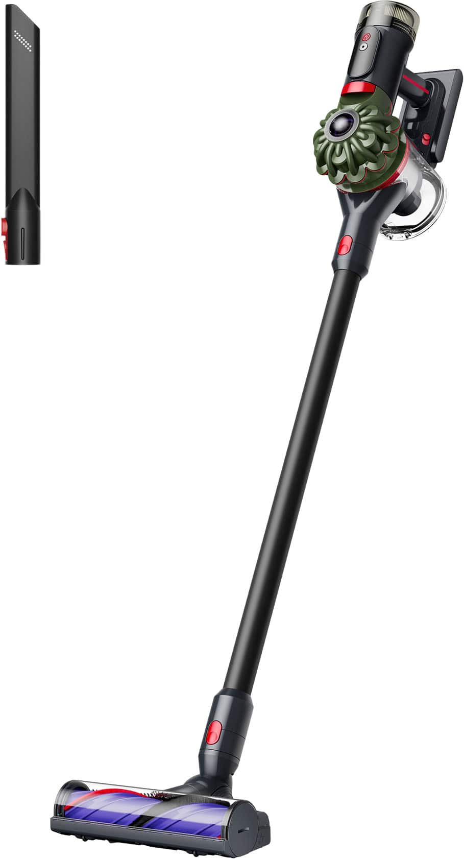 Dyson - V8 Cyclone (Newest Model) Cordless Vacuum - Black/Khaki