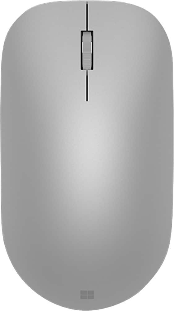 Front. Microsoft - Surface Wireless Optical Ambidextrous Mouse - Silver.