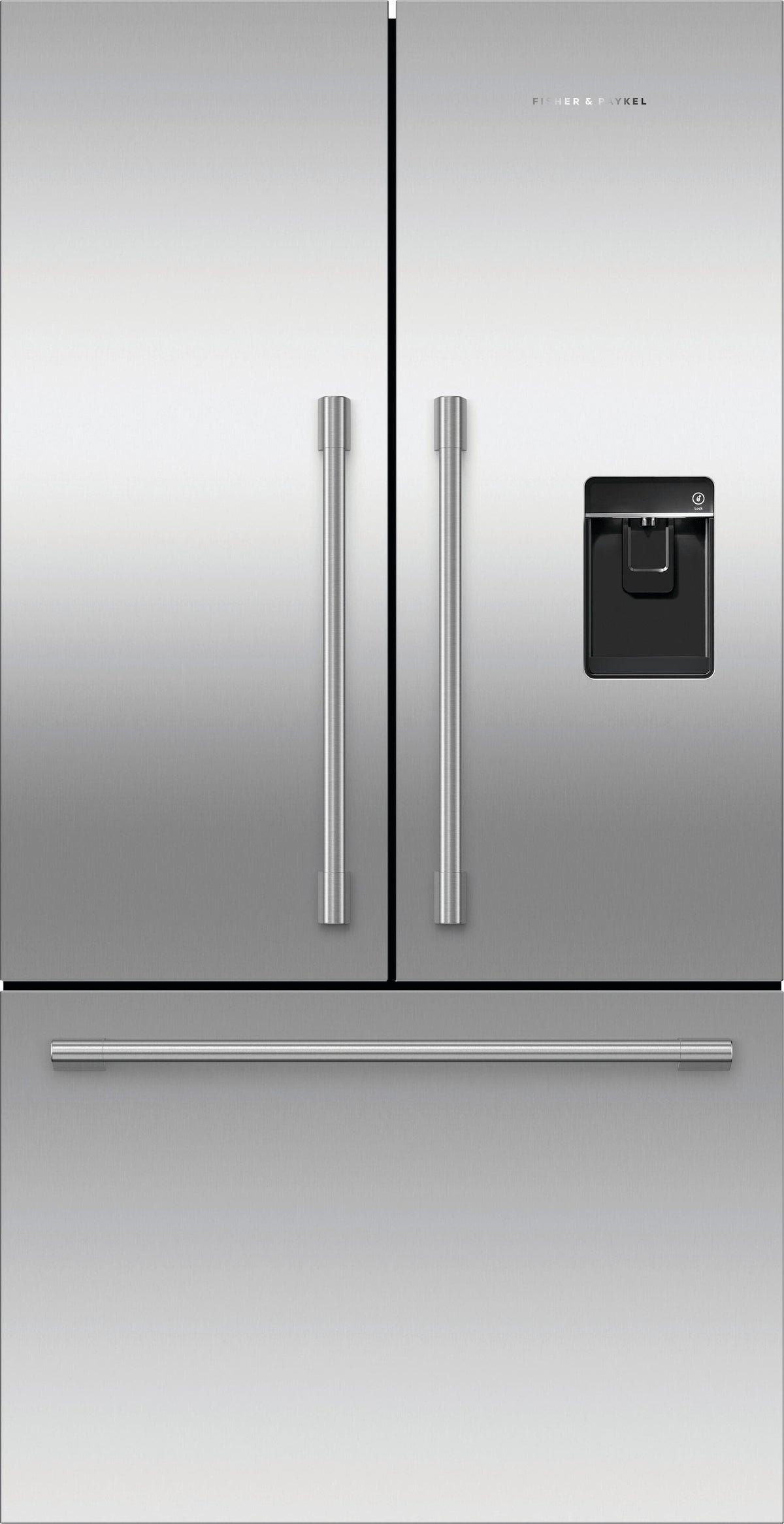 Fisher & Paykel - 36 in. Wide Active Smart 20.1 Cu Ft French Door Refrigerator with Ice & Water - Stainless Steel