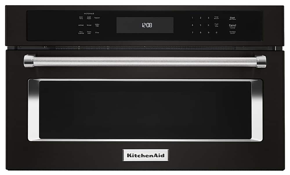 KitchenAid - 1.4 Cu. Ft. Built-In Microwave - Black Stainless Steel