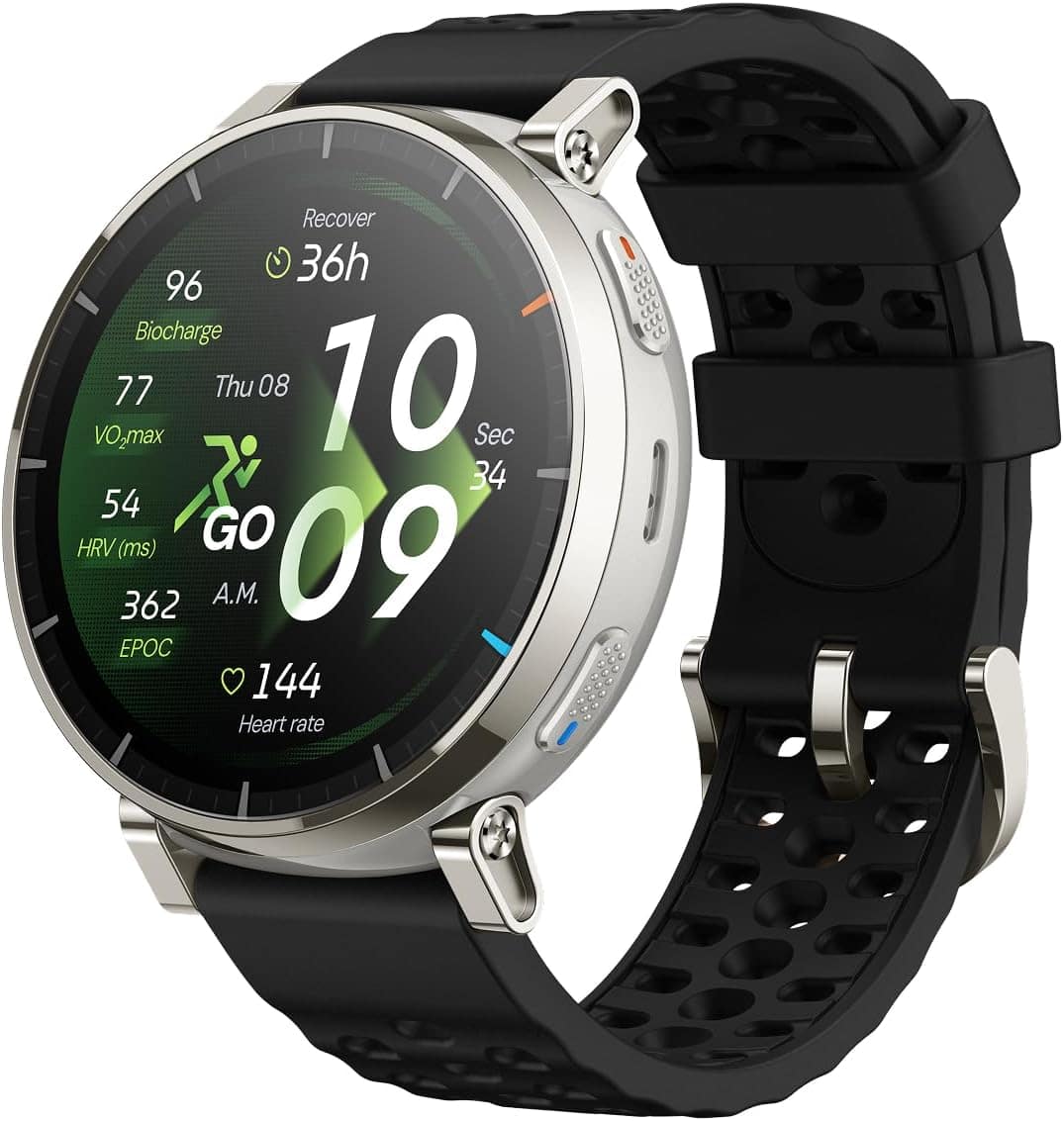 Amazfit - Active 3 Premium 45mm Smartwatch - Silver - (2026)