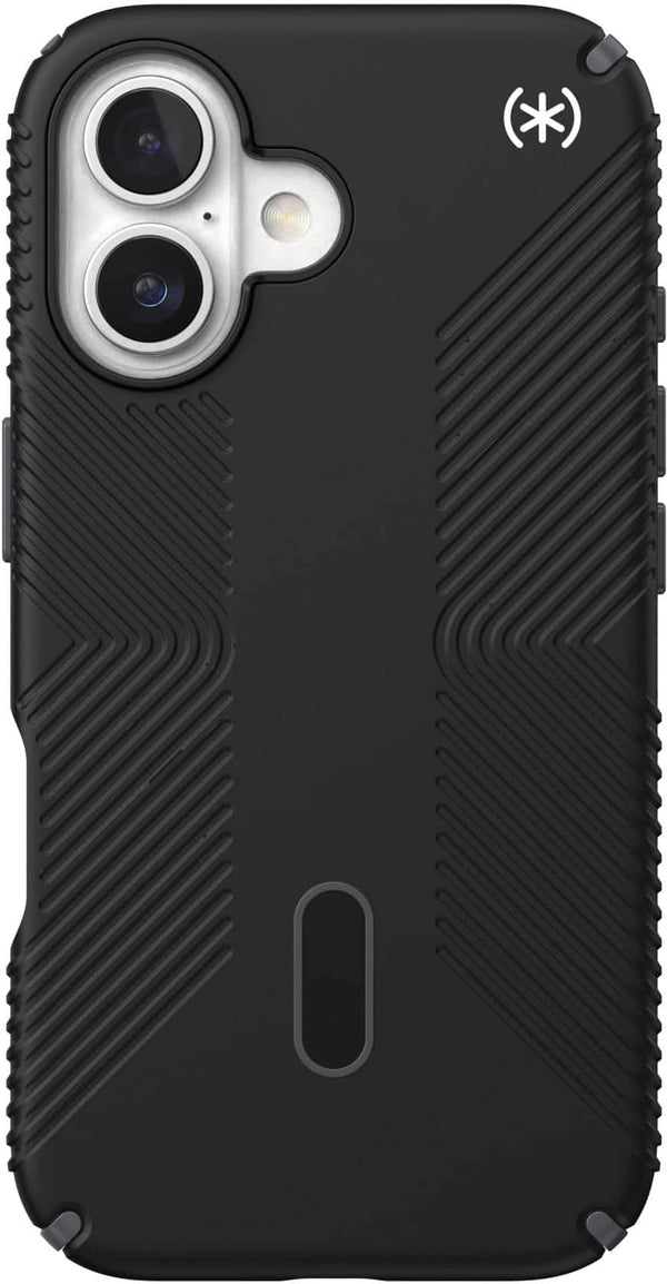 Speck - Presidio2 Grip ClickLock Case with MagSafe for Apple iPhone 16 - Black