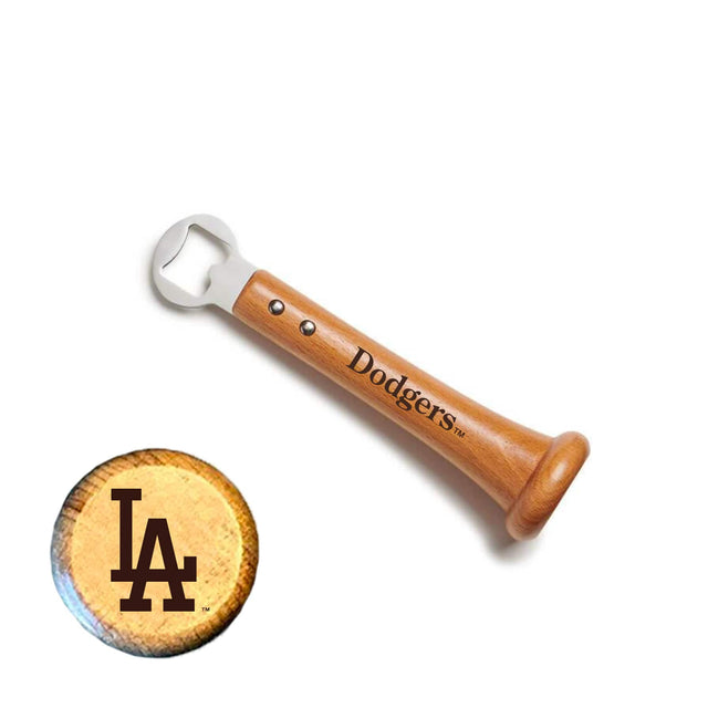 Front. Baseball BBQ - Los Angeles Dodgers Pickoff Bottle Opener - Multicolor.