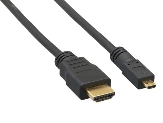 Front. Cable Leader - High-Speed HDMI to Micro HDMI Cable with Ethernet, 4K Support for GoPro, Raspberry Pi, Action Camera - Black.