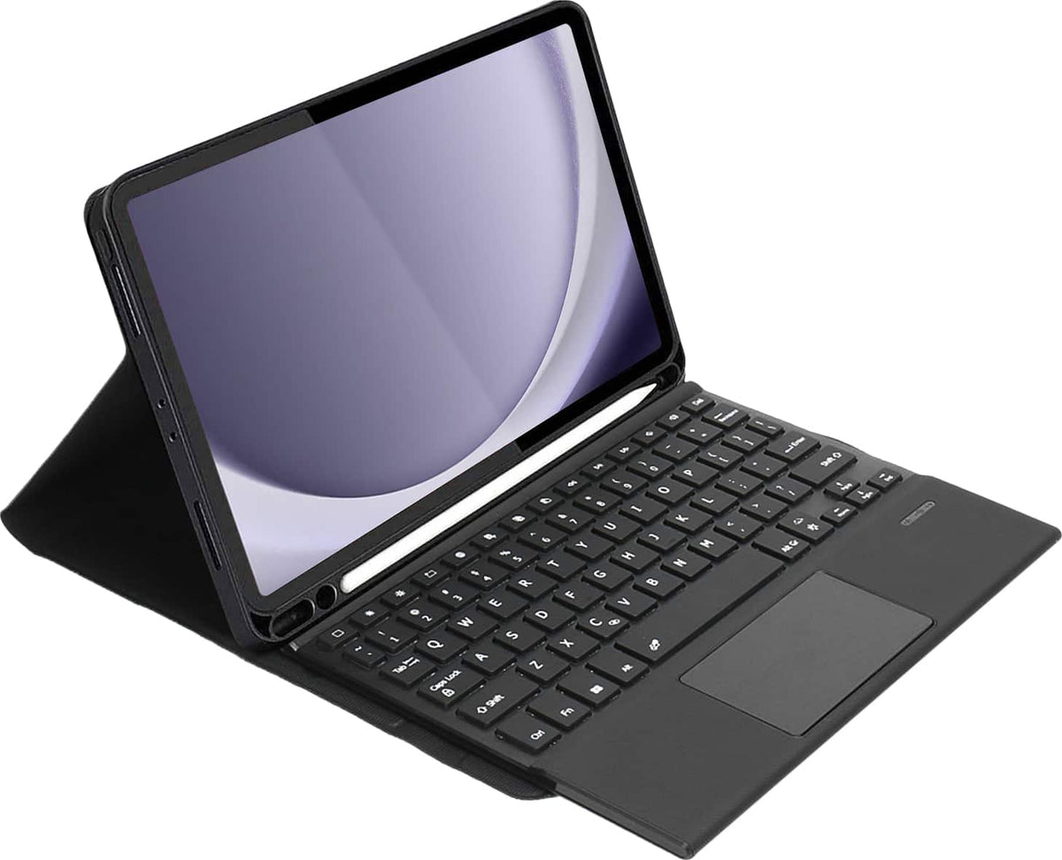 SaharaCase - Keyboard Case with Trackpad for Samsung Galaxy Tab A11+ & Tab A9+ 11" – ProTouch, 7-Color Backlit, Premium Keys - Black
