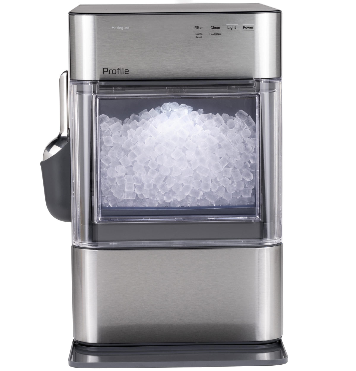 GE Profile - Opal 2.0 Ultra Nugget Ice Maker with Scale Inhibiting Filter - Stainless Steel