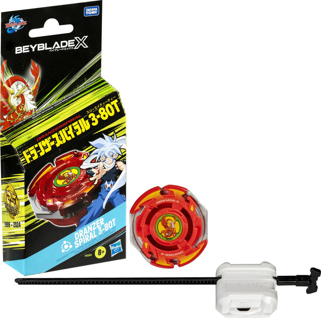 BEYBLADE X  
DRANZER SPIRAL 3-80T  
1999-2024  
8+  
TAKARA TOMY  
DRANZER-S  
SPIRAL 3-80T  
BALANCE TYPE  
F9564  
High Speed  
BEYBLADE X  
TAKARA TOMY