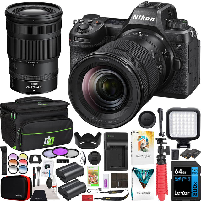 u 9310001 Nikon nN OCL-PE 30 i L-P 1 50 35 28-24 NIKKOR 24-120/4 5 NIKKOR [ A ARTCR S ZZ - 77 S 1:4 Z 24-120mm Nikon - I - MECR Fallshaptie IcICT decepho B Ka  - - - . JmOoV - - VideeStudlo 120 64GB MB/s V30 Us I  Lexar 800x