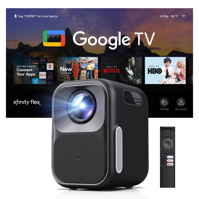 Say "ESPN3" for Live Sports  
4:30p 46°F  
Google TV  
- LET'S GET STARTED Connect Your Apps  
- New THIS WEEK  
- BEST OF NETFLIX  
- BEST OF HBO  
- xfinity flex  
- Today  
- Account