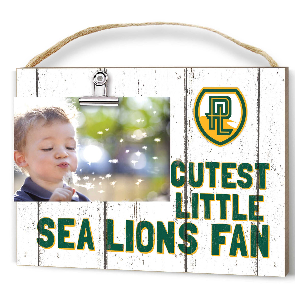 Jardine - Point Loma Sea Lions 8'' x 10'' Cutest Little Weathered Logo Clip Photo Frame - White