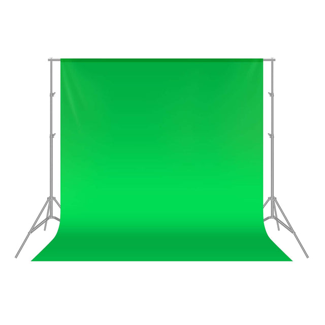 Front. Neewer - 6x9ft Collapsible Green Photography Backdrop, Polyester, Studio - Green.