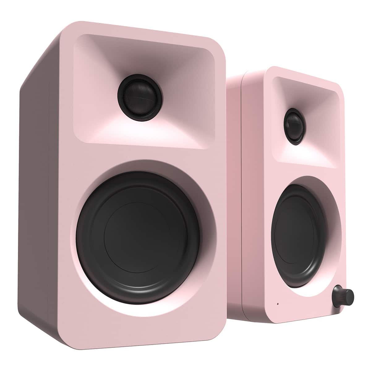 Kanto - ORA Powered Reference Desktop Speakers with Bluetooth - Pair - Light Pink