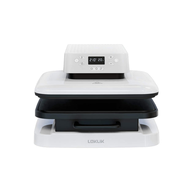 Front. LOKLiK - LOKLiK Auto Heat Press - LOKLiK White - For customizing t-shirts, sweatshirts, blankets, towels, bags.