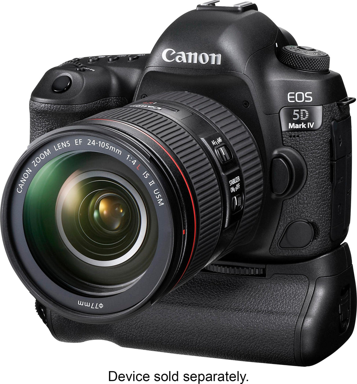 Canon - BG-E20 Battery Grip for EOS 5D Mark IV - Black