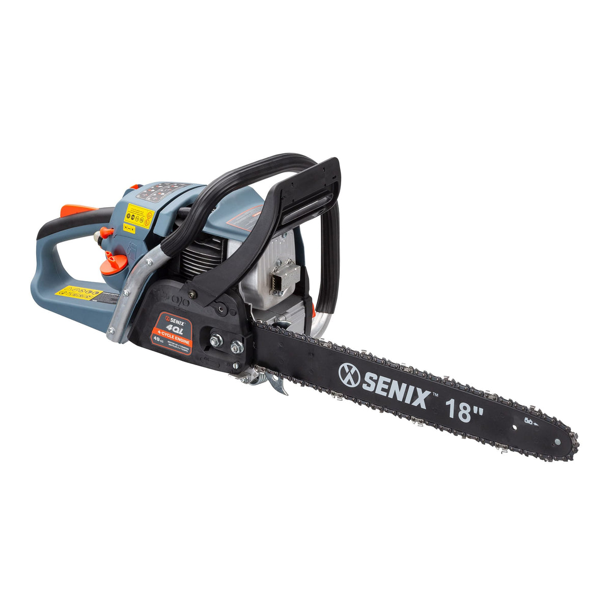 SENIX - 4QL® 49cc 4-Cycle 18" Gas Chainsaw - Blue