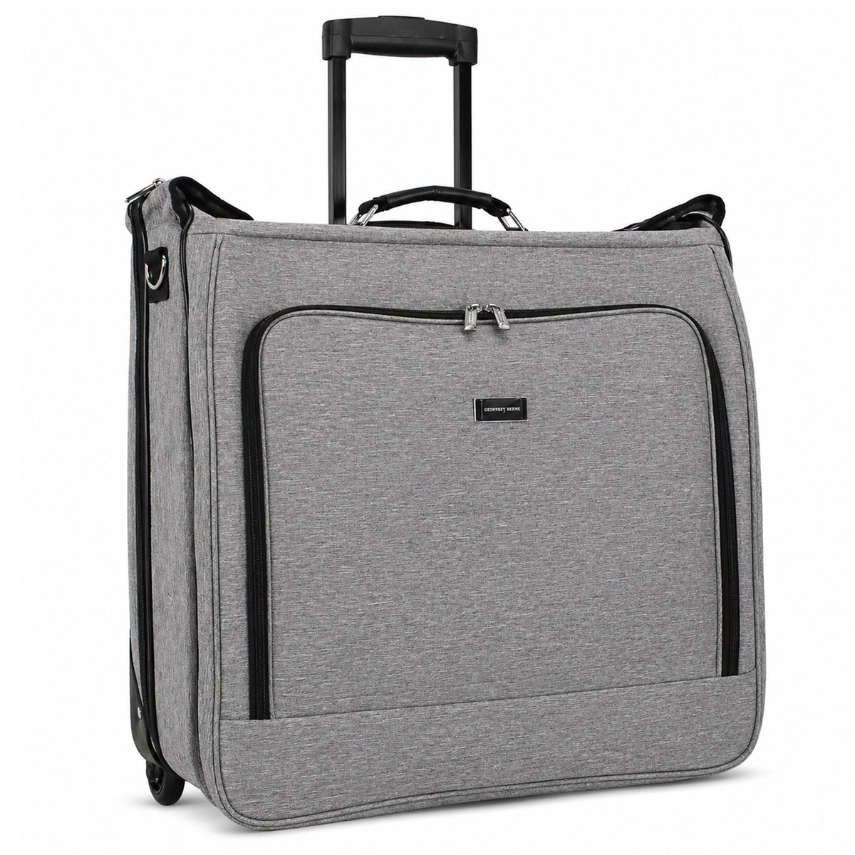 Geoffrey Beene - Suit & Dress Carrier, Wrinkle-Free Rolling Garment Bag With Inline Skate Wheels, 22” Folded - Gray