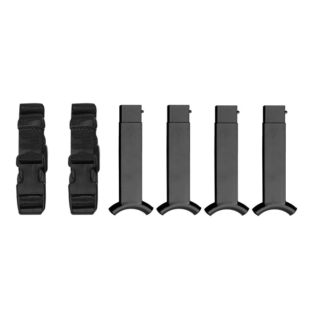 Front. Disc-O-Bed - Disc-O-Bed Stack Adapter Kit for Disc-O-Bed 2XL Cot Systems to Bunk Beds, Black - Black.