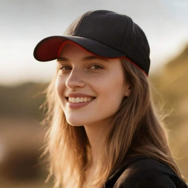 Front. Morfone - 56 LED Portable infrared therapy cap. Featuring 3 wavelengths—630nm, 850nm, and 940nm — to promote hair growth - Black.