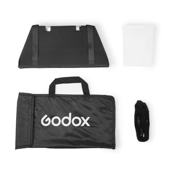 Front. Godox - Godox Softbox with Grid for LP400Bi  LP400R LED Light Panels.