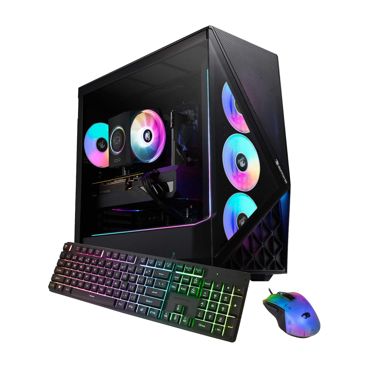 iBUYPOWER - Slate Gaming Desktop - PC Intel Core Ultra 5 250KF Plus, NVIDIA RTX 5060Ti 8GB, 16GB DDR5 RAM, 1TB SSD_SBI5N56T01 - Black