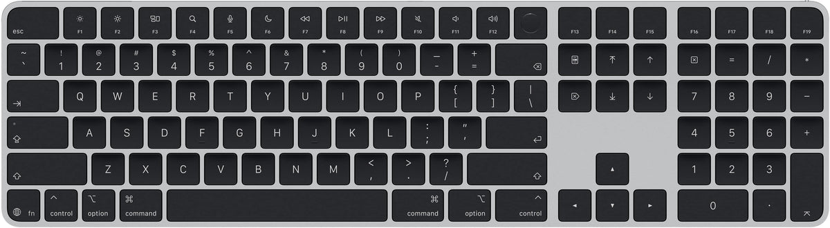 Magic Keyboard with Touch ID and Numeric Keypad for Mac models with Apple silicon (USB–C) (2026) - Black Keys