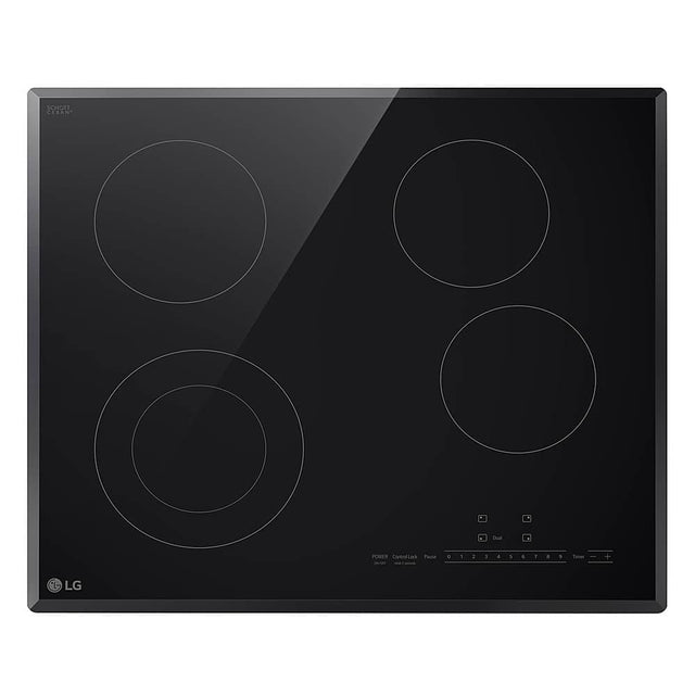 The text on the image reads "SCHOTT CERAN - POBES oensLas Lak Tane 01234S6IRS - d : 1 a 1 6 a d d Lmer I - . - + LG." This text is likely a description or information about the stove top oven.