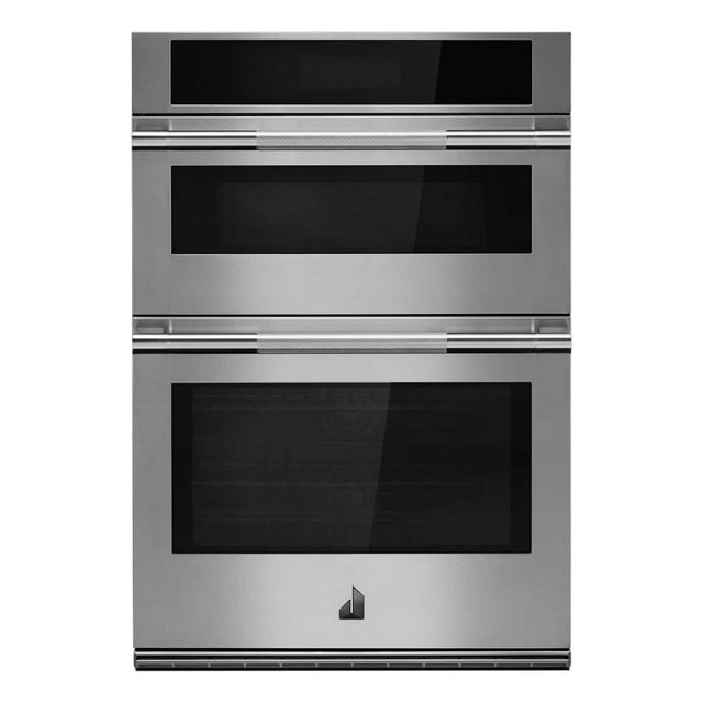 Front. JennAir - RISE 30" Microwave Combination Wall Oven Dual-Fan True Convection with Advanced Temperature Precision - Stainless Steel.
