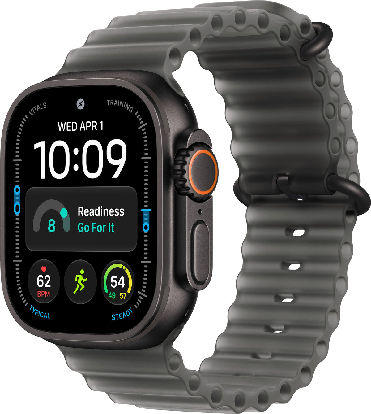 Apple Watch Ultra 4 (GPS + Cellular) 49mm Titanium Case with Translucent Black Ocean Band - Black - (2026)