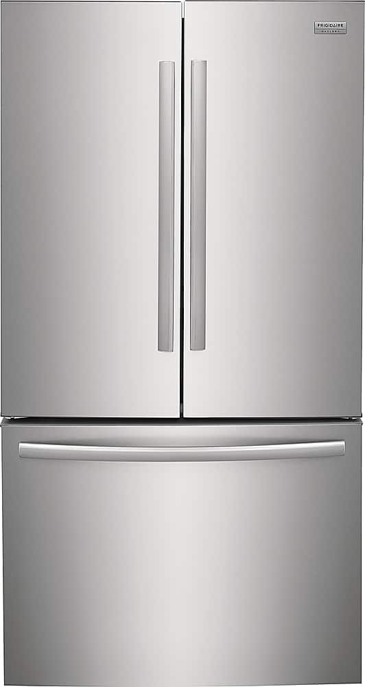 Frigidaire - Gallery 36 in. Wide 23.3 Cu. Ft. Counter-Depth French Door Refrigerator with Internal Water Dispenser - Smudge Proof Stainless Steel