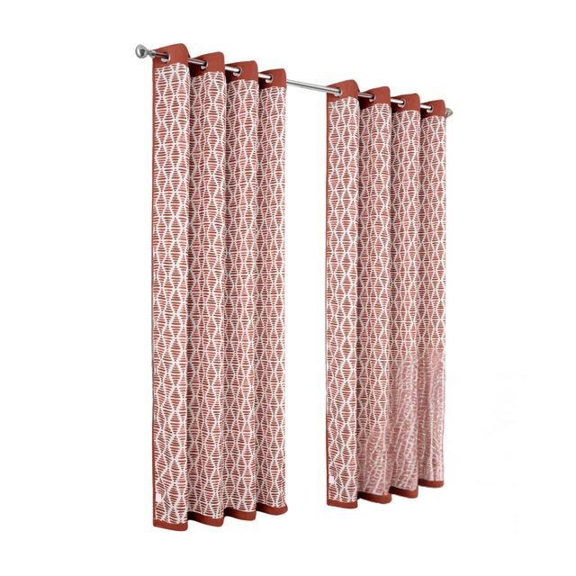 Front. Olivia Gray - Olivia Gray 100% Polyester 190 GSM Justice Reversible Blackout Grommet Curtain Panel 54" x 90" Spice - Spice.