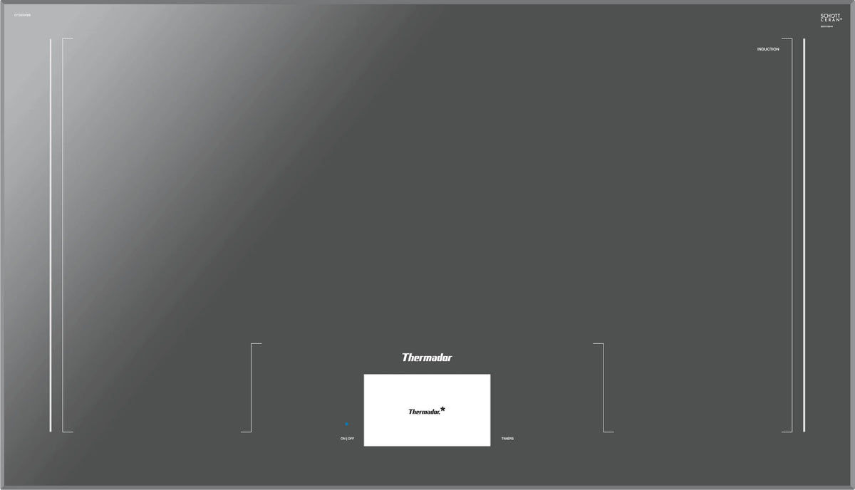 Thermador - Freedom Series 36" Built-In Electric Induction Smart Cooktop with 56-Elements Freedom Cooking Surface - Dark Gray