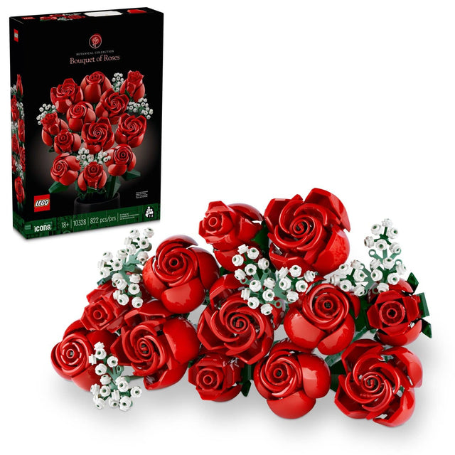 BOTANICAL COLLECTION  
Bouquet of Roses  
LEGO  
HT 10328  
822 pcs/pzs  
18+