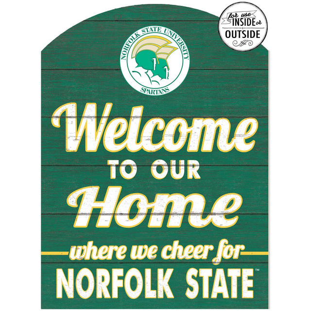 for use INSIDE or OUTSIDE NORFOLK STATE UNIVERSITY SPARTANS  
Welcome TO OUR Home where we cheer for TM NORFOLK STATE