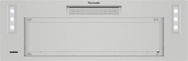 Front. Thermador - Masterpiece Series 36" Convertible Custom Insert Range Hood, 600 CFM, Home Connect - Stainless Steel.