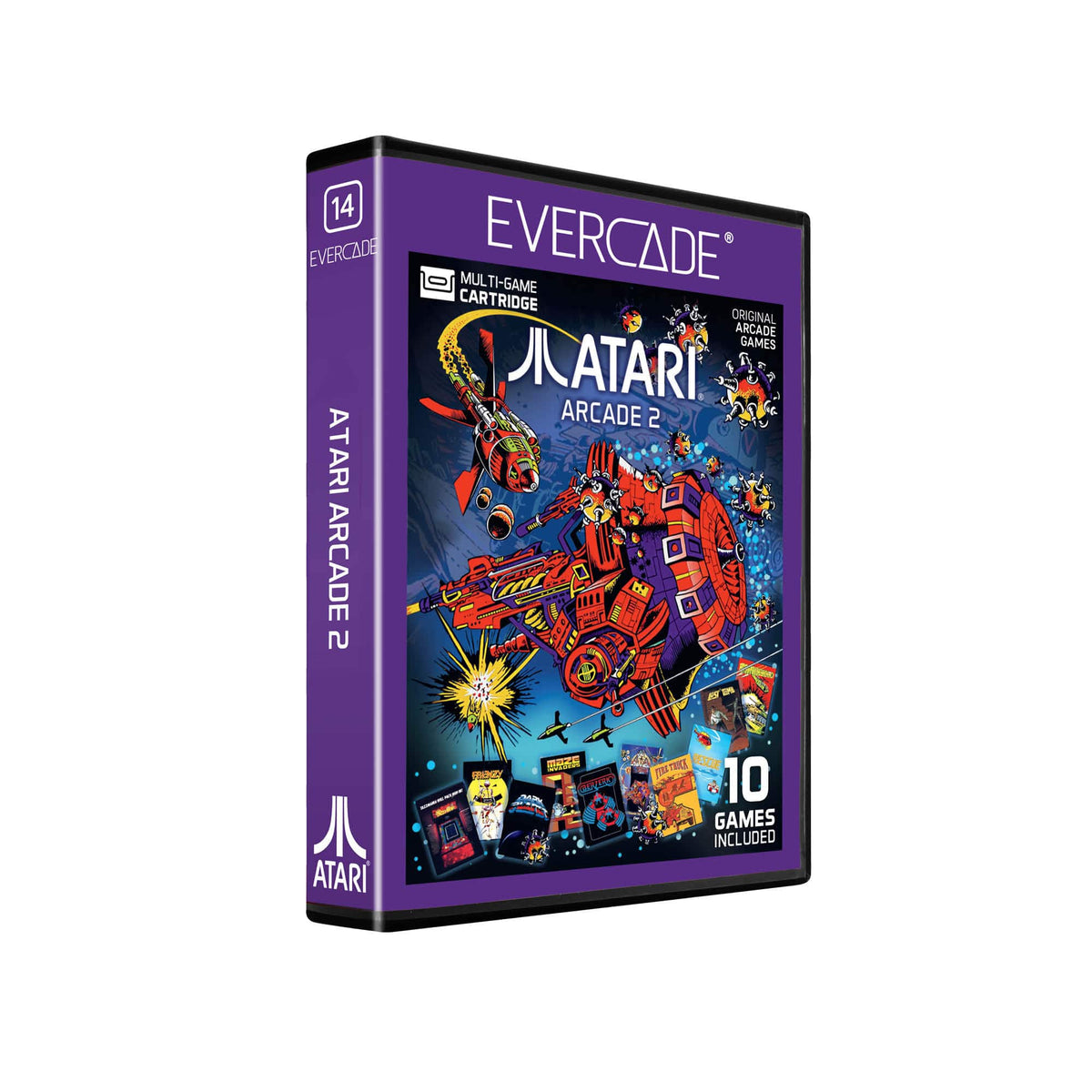Evercade Cartridge Atari Arcade 2, 10 Retro Games - Evercade