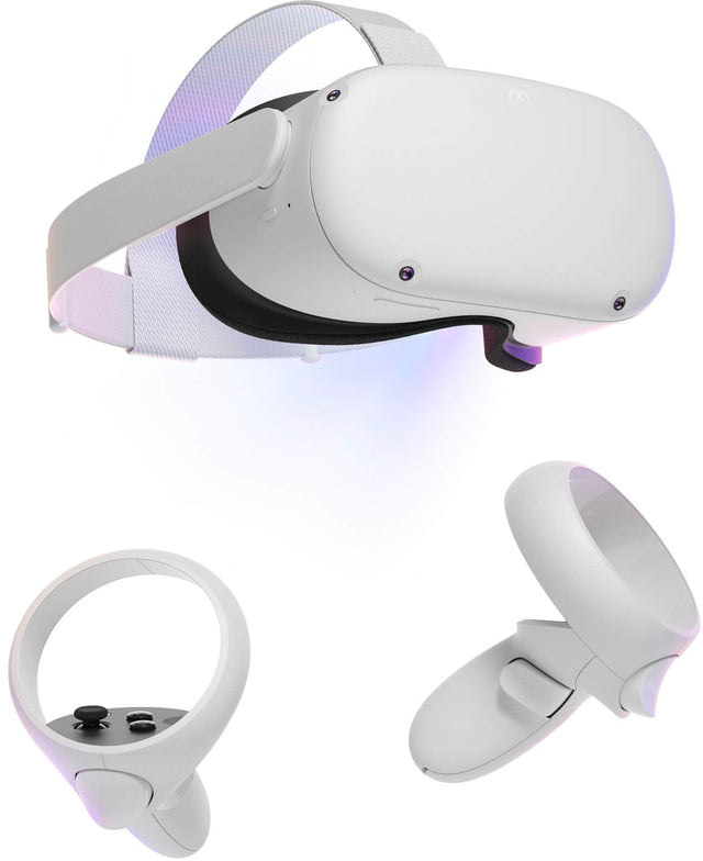 Angle. Meta - Quest 2 Advanced All-In-One Virtual Reality Headset - 128GB - Gray.