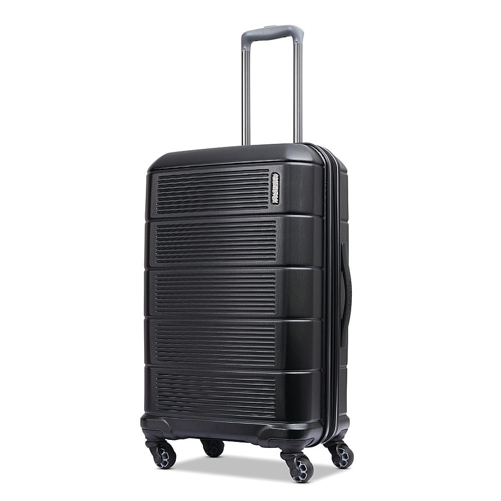 American Tourister - Stratum 2.0 24" Expandable Spinner Suitcase - Jet Black