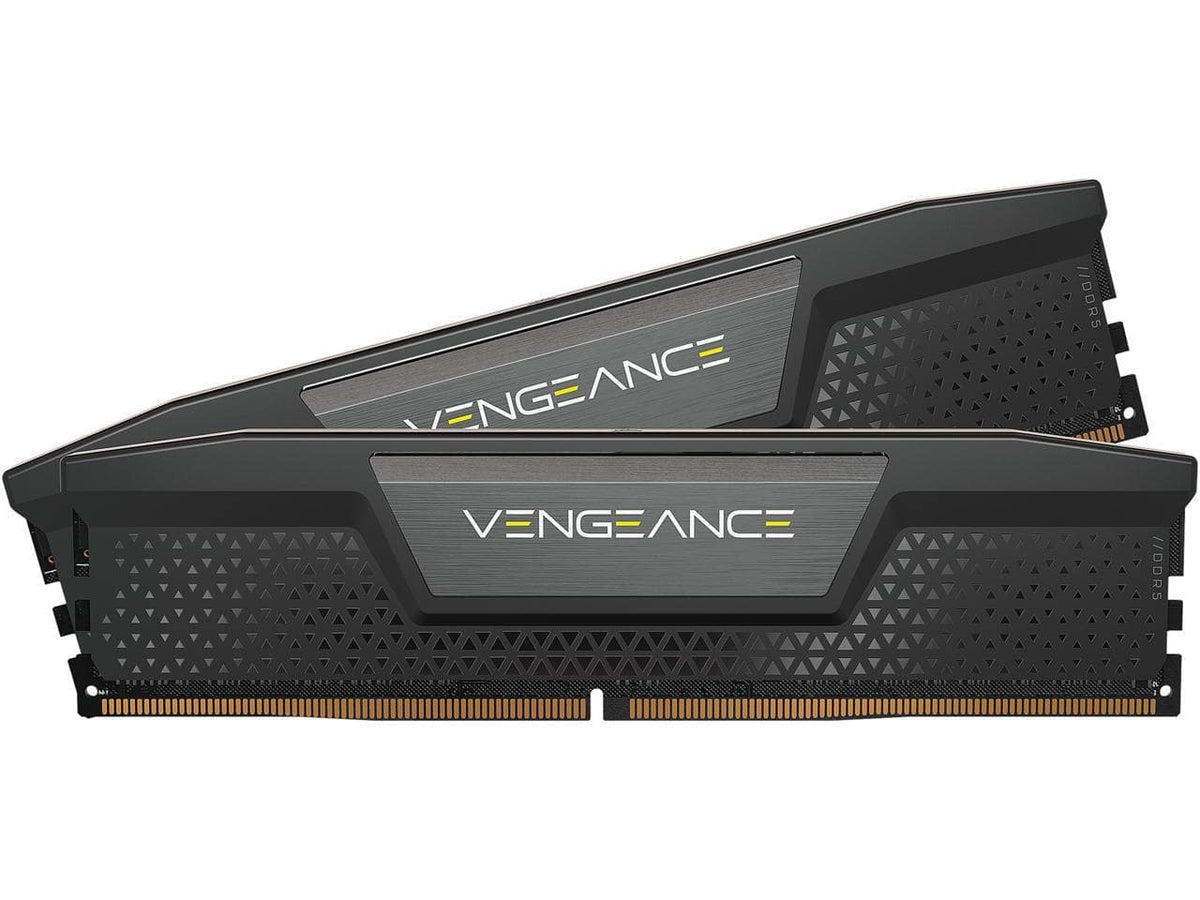 CORSAIR - Vengeance 64GB (2 x 32GB) 288-Pin PC RAM DDR5 4800 (PC5 38400) Desktop Memory Model CMK64GX5M2A4800C40 - Black