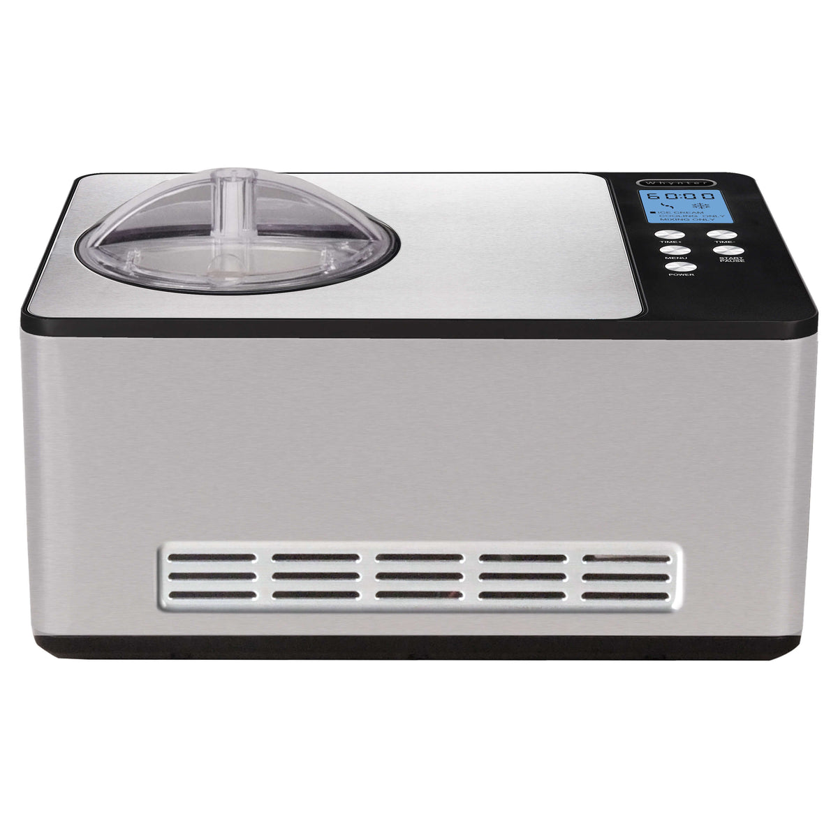 Whynter - 2.1 Quart Compact Automatic Compressor Ice Cream Maker - Stainless Steel