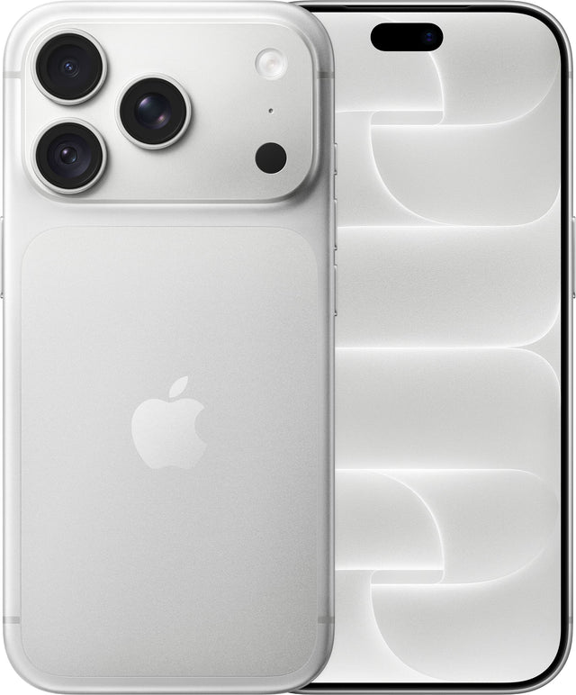 Front. Apple - iPhone 18 Pro 1TB - Silver.