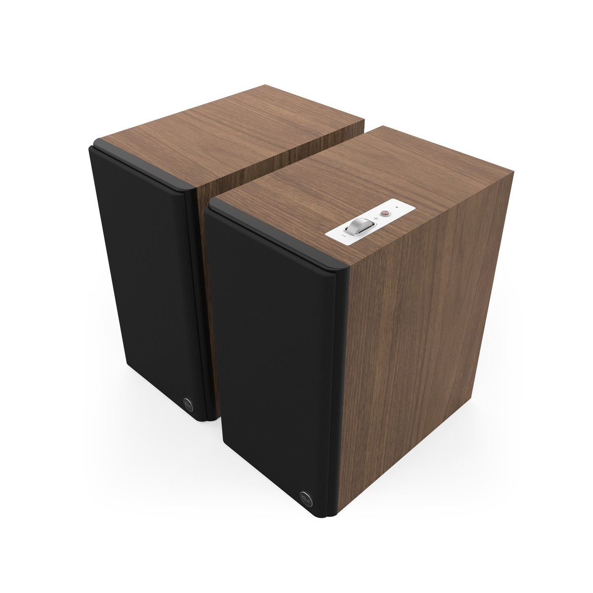 Klipsch - The Sevens II Powered Bookshelf Speakers (Pair) - Walnut