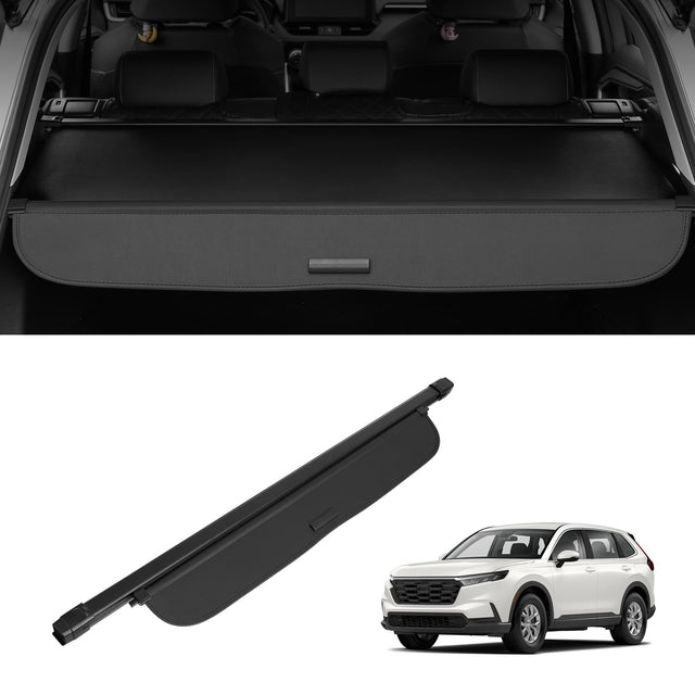 Front. VEVOR - Retractable Cargo Cover for Honda, Upgraded Waterproof Trunk Cover Security Shield Shade - Black.
