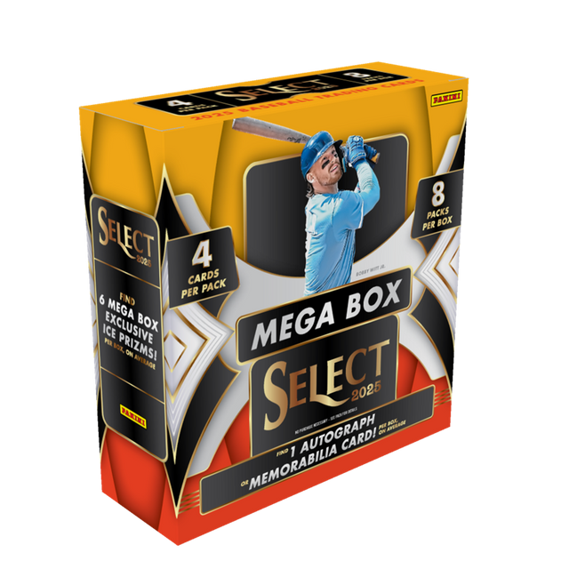 SHESTE CE TA PAMINI no SANSALL 2025 8 PACKS PER BOX SELECT 2025 4 MIT A CARDS RORET PER PACK 6 MEGA FIND BOX ICE EXCLUSIVE BOX MEGA PER PRIZMS! BOL ON ANVTRAGA PARIKI SELECT - AUTOGRAPH -  - -  2025 PeR O SSAS AL. CARD! TIND 1 MEMORABILIA DE