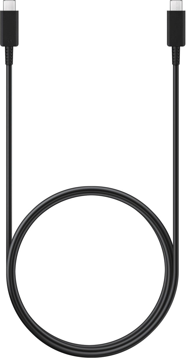 Front. Samsung - 65W 6'  USB Type C-to-USB Type C Device Cable - Black.