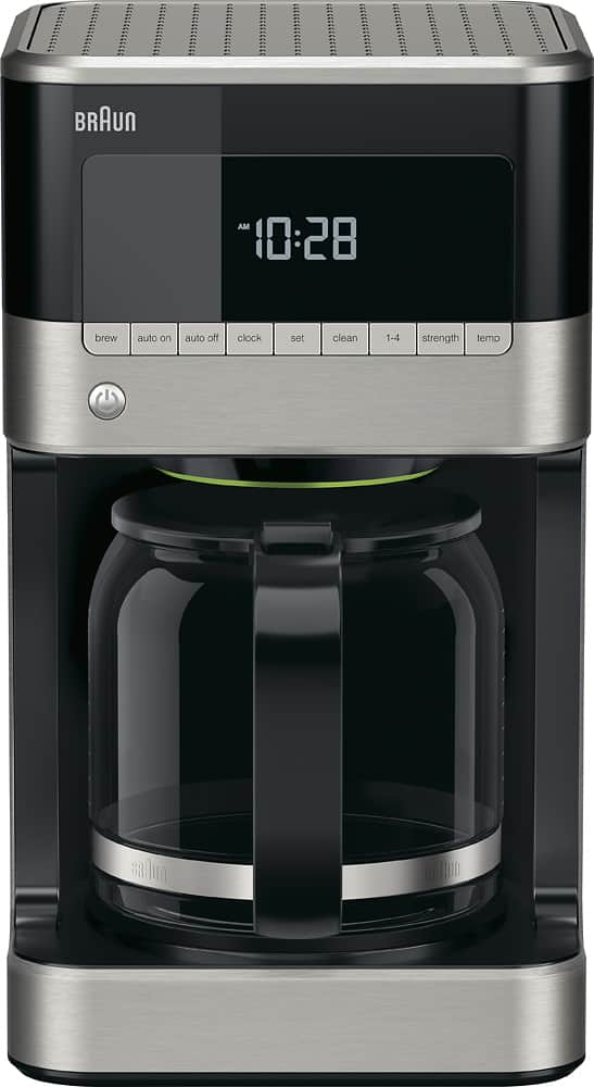Braun - BrewSense 12-Cup Coffee Maker - Black/Stainless Steel